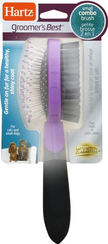 Hartz Grooming Supplies, Groomers Best Combo Brush for Dogs and Professionals 6-in-1 Dog Shampoo and Combo Brush Bundle, Good for All Dogs & Coat Types