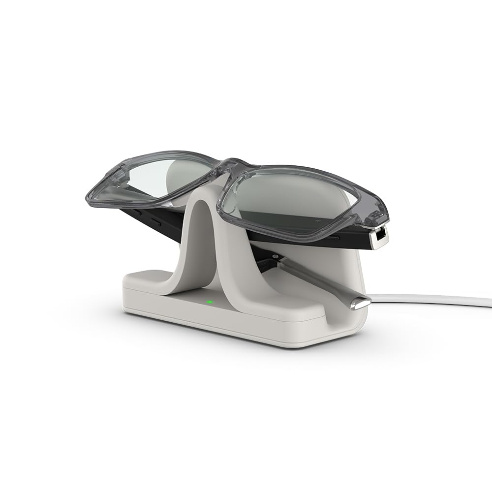 Amazon Echo Frames, an Alexa device (newest model), Smart glasses with Alexa, Modern Rectangle frames in Charcoal Gray with blue light filtering lenses