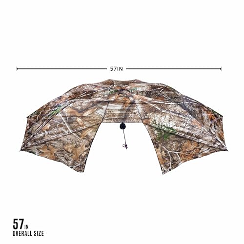 Allen Company Vanish Instant Roof Tree Stand Umbrella - Large Umbrella with Realtree Edge Camo - Durable and Portable Hunting Umbrella - Hunting Gear and Accessories - 57" W