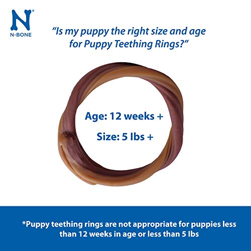 N-Bone Puppy Teething Ring Chicken Flavor (1 Pack Of 6 Rings) (113048)
