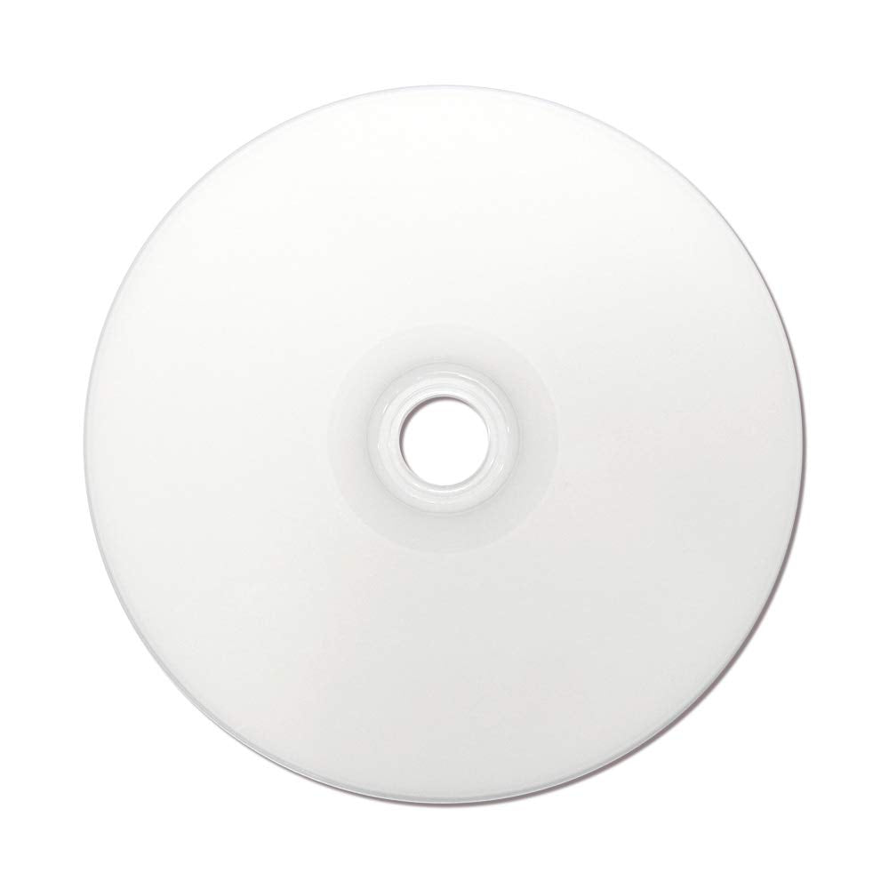 PlexDisc 633-214 25 GB 6X Blu-ray White Inkjet Printable Single Layer Recordable BD-R, 50pk Cake Box, 50 Discs