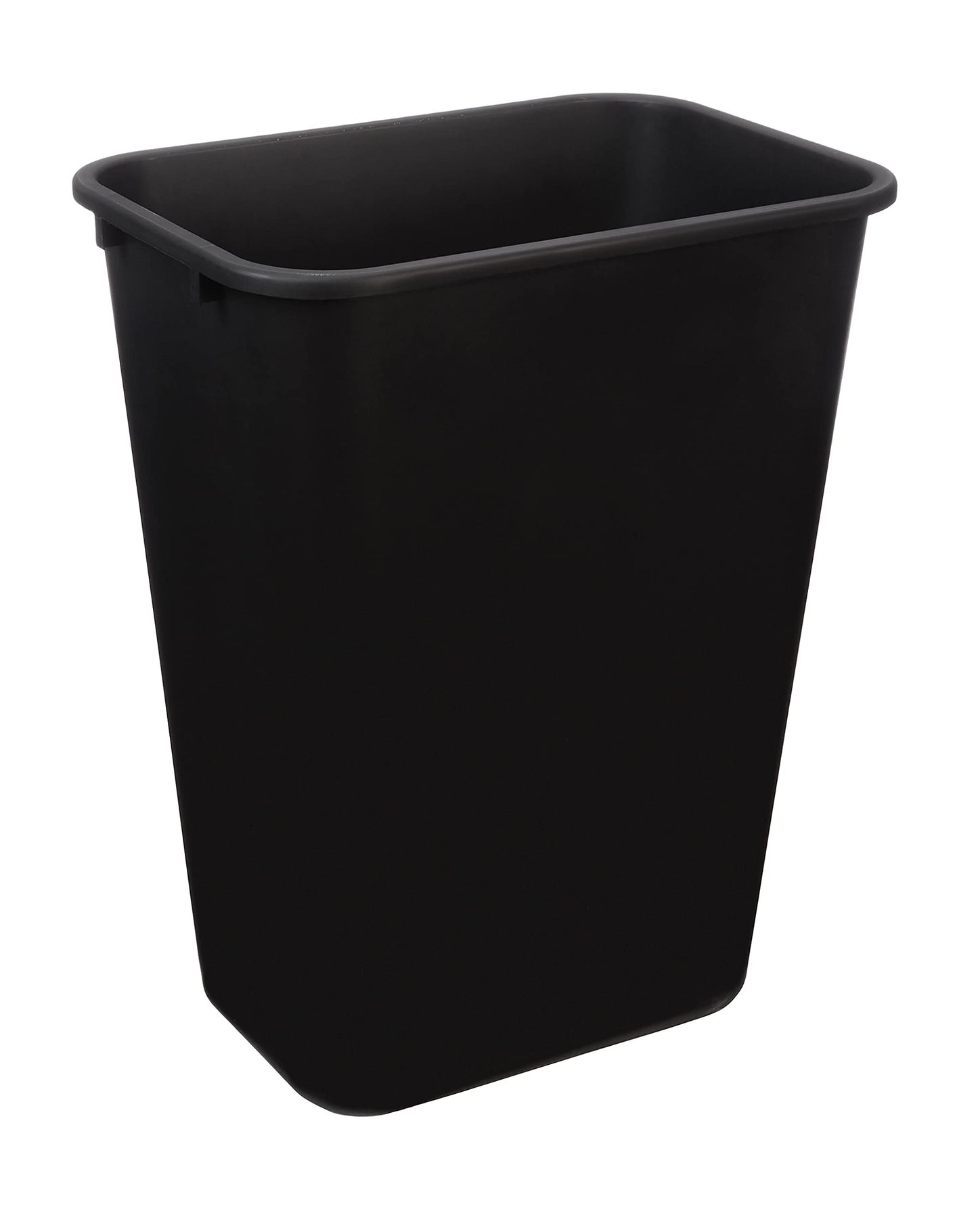 Amazon Basics Trash Can, Rectangular Commercial Office Wastebasket, 10 Gallon (Pack Of 1), Black (Previously AmazonCommercial brand)