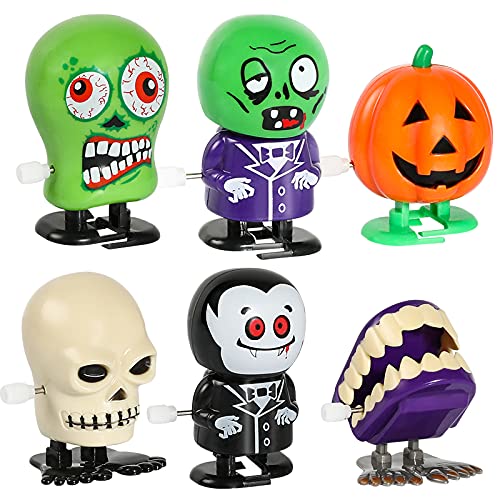 Max Fun 12pcs Halloween Wind Up Toys Assortment for Kids Halloween Party Favors Treat Bag Stuffers Goody Bag Filler Treats Prizes