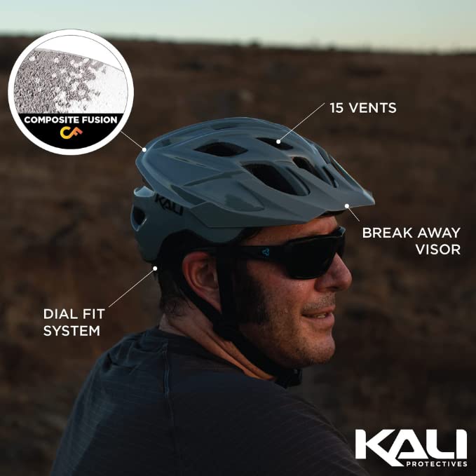 Kali Protectives Chakra Solo Half Size Cycling Helmet, Solid Black, S/M