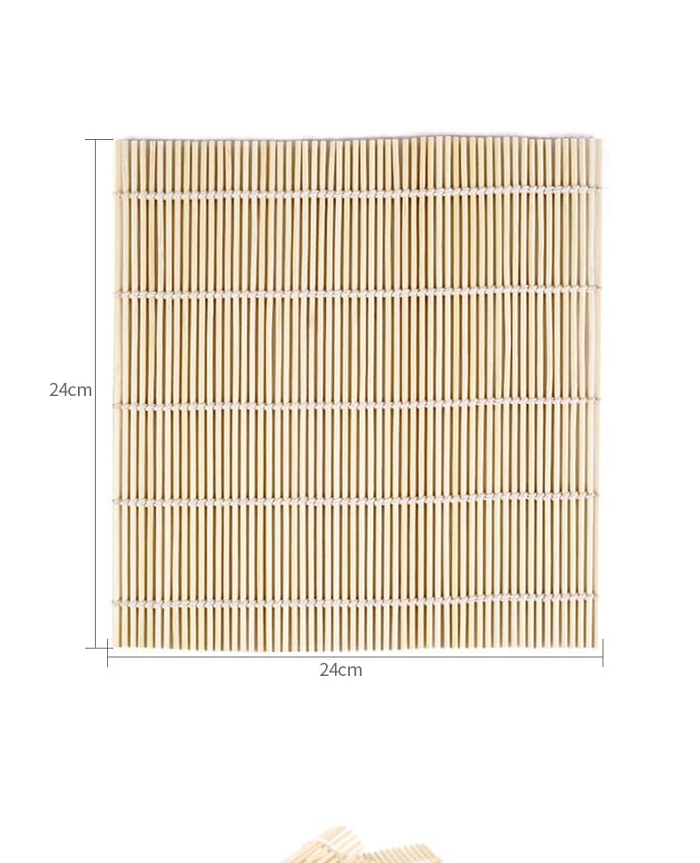 2 Pack Bamboo Sushi Rolling Mat, Sushi roll maker,Sushi making kit, Bamboo Sushi Rolling Mat,Sushi maker(9.5" x 9.6")