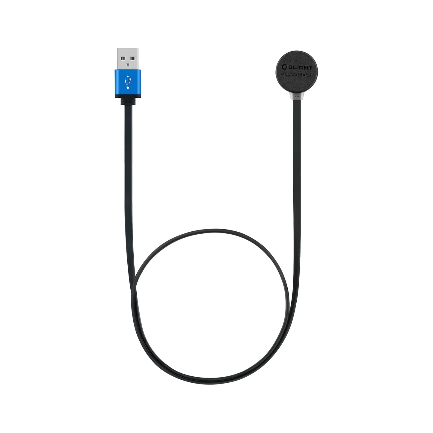 OLIGHT MCC 3 Charger in Balck Upgraded Smart Magnetic Charging Cable Only Suitable for Odin/OdinMini/OdinS/PL-Mini3/PL-Pro/Baton3 Series/Warrior Mini2/Perun2/Seeker3pro/Warrior 3s/Baldr Pro R/Arkfeld