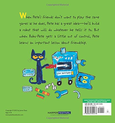 Pete the Cat: Robo-Pete: Includes Over 30 Stickers!