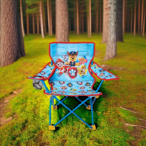 Paw Patrol Kids Camping Chair, Camp Fold N Go Chair with Carry Bag