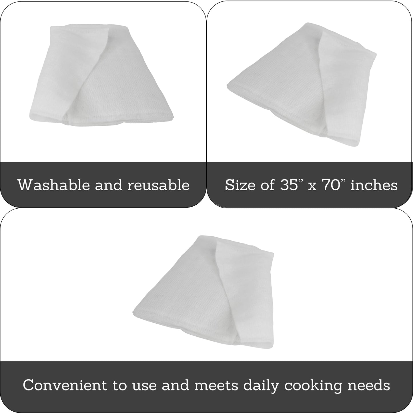 IMUSA Cotton Cheesecloth, White