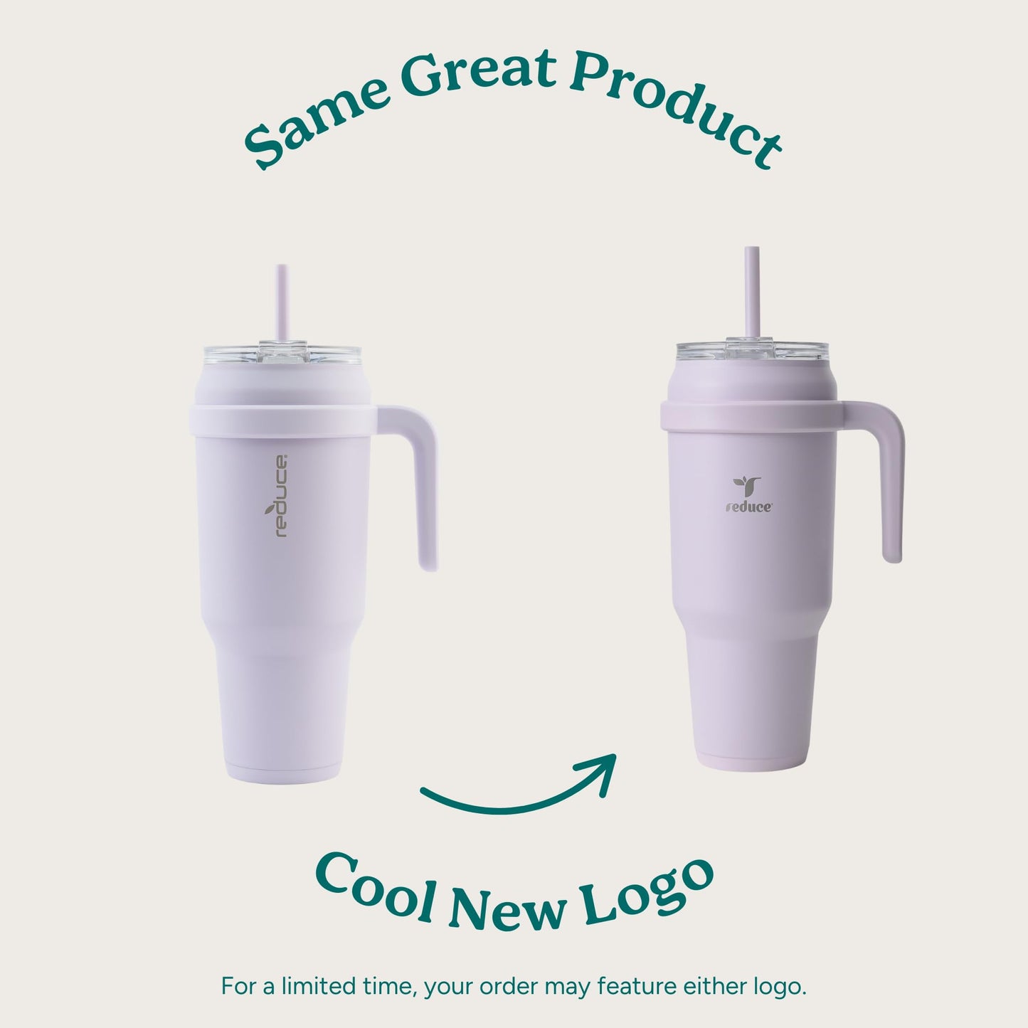 REDUCE 50 oz Stainless Steel Tumbler with Handle - Dual-Wall Vacuum Insulated Travel Mug, Sweat-Proof Lid & Reusable Straw - Keeps Drinks Cold for 24 Hrs, Fits Cupholders, Dishwasher Safe - Alpine