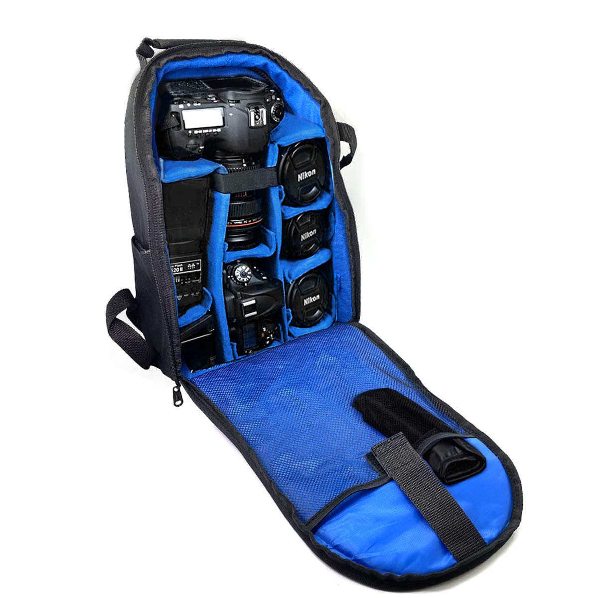 Acuvar BPACK03 Padded Backpack with Customizable Interior Padding and Rain Cover for SLR/DSLR Cameras, Action Digital Cameras, Drone For Canon Nikon Sony & Camera Lens Accessories