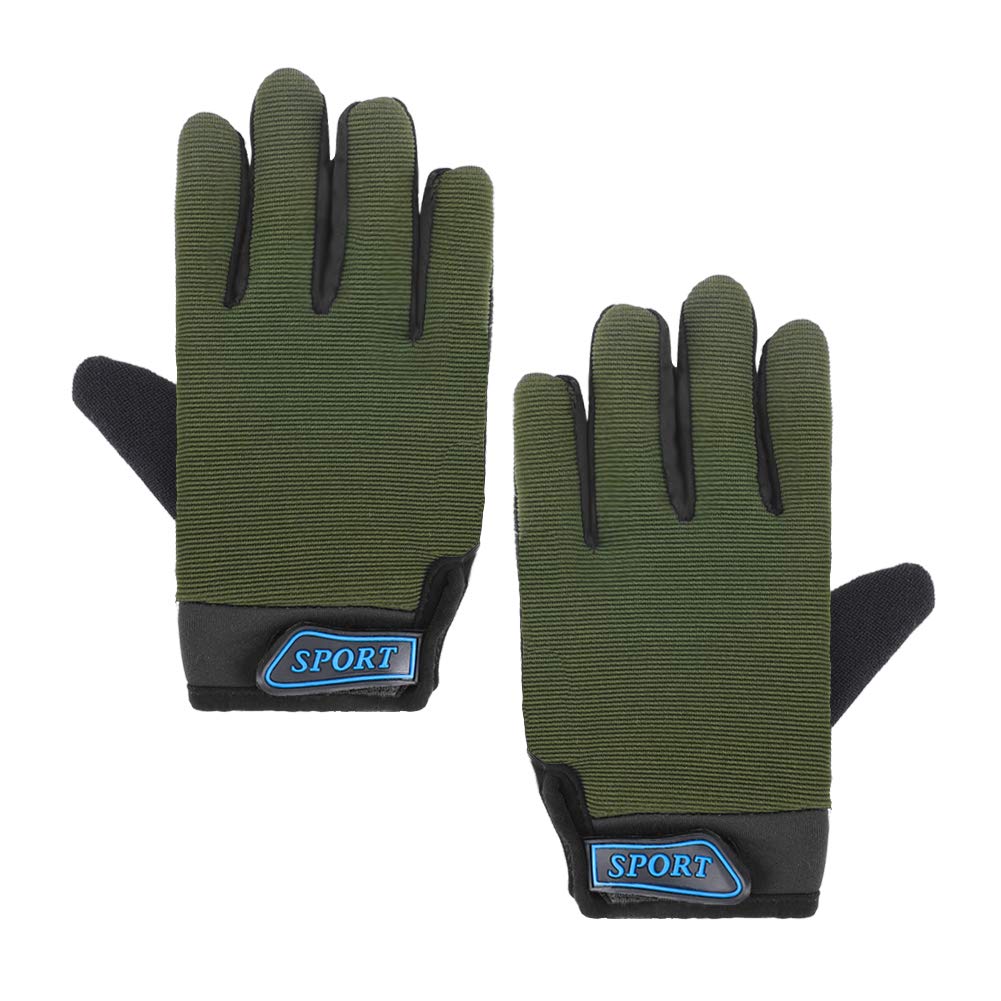 Accmor Kids Cycling Gloves, Kids Fishing Gloves, 4-10 Years Boys Girls Kids Sport Gloves, Breathable Non-Slip Full Finger Gloves for Child Cycling Climbing Riding Biking Outdoor Sports