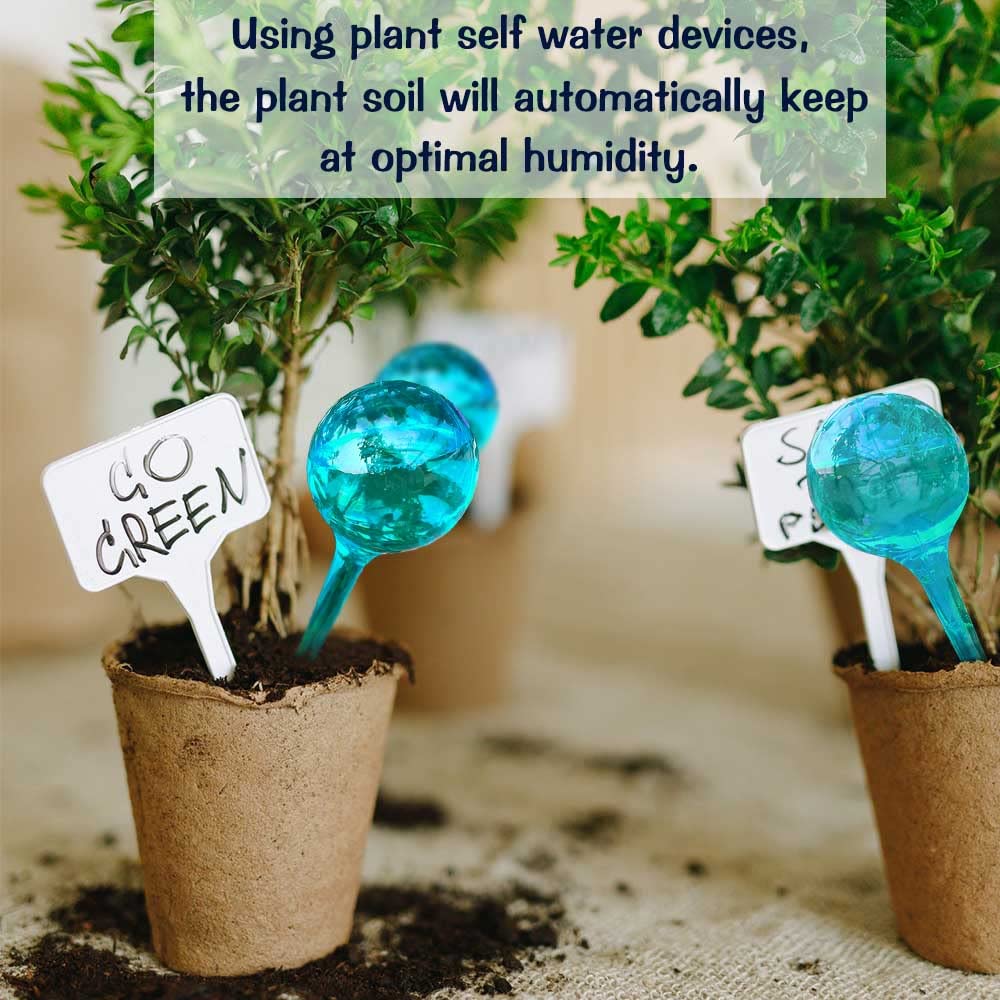 10pcs Plant Self Watering Globe Stakes, Plant Watering Stakes Automatic Plant Watering Bulb System Spikes, Flower Automatic Watering Device, Garden Self Waterer for Indoor Outdoor Plant