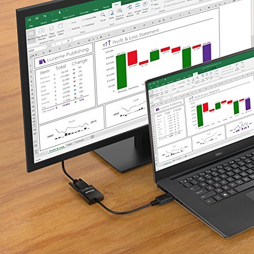 Moread DisplayPort (DP) to VGA Adapter, 10 Pack, Gold-Plated Display Port to VGA Adapter (Male to Female) Compatible with Computer, Desktop, Laptop, PC, Monitor, Projector, HDTV - Black