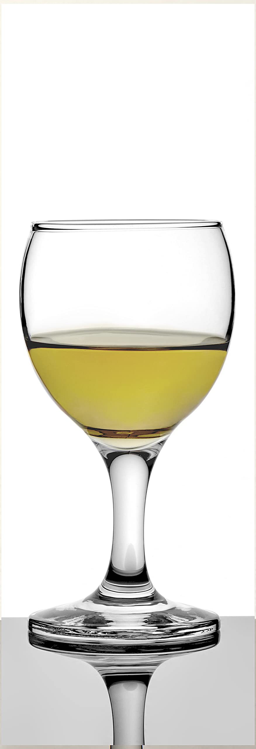 Pasabahce Premium Stemmed Mini Clear Wine and Champagne Glasses, Set of 6,Uniqe Desing Goblet 5.75 Oz, Perfect for Parties, Gifts, Housewarming, Weddings, Aniversary