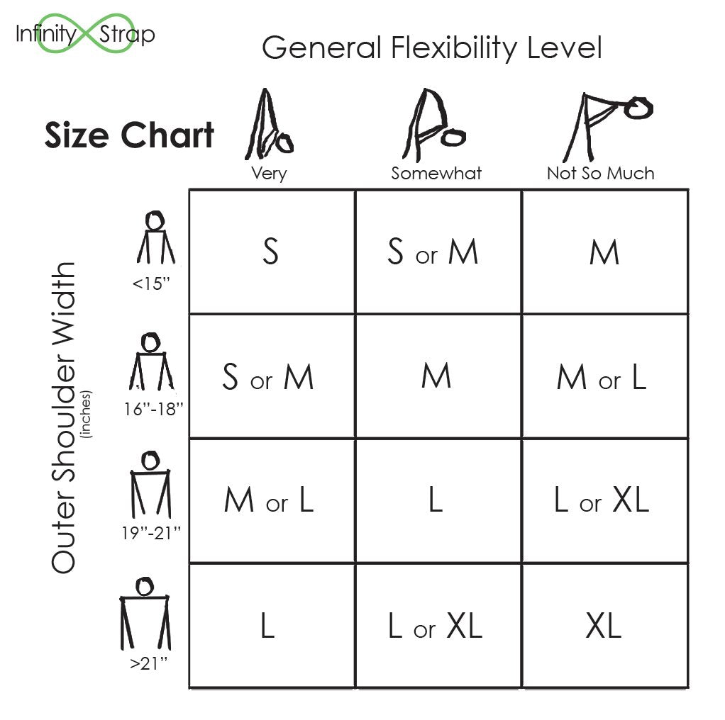 Infinity Strap - STRETCH - Aurora (Neon Green) - Small 13"-16" Size