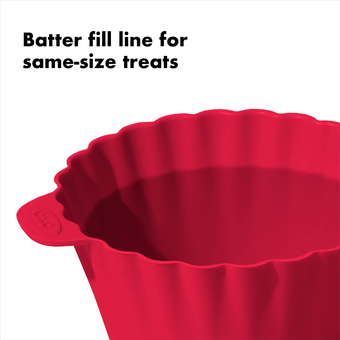 OXO Good Grips Silicone Baking Cups, Pack of 12, Reusable, BPA-Free, Dishwasher Safe, Non-Stick, Food Grade, Cupcake Cups, Muffin Cups, Cupcake Liners, Muffin Liners