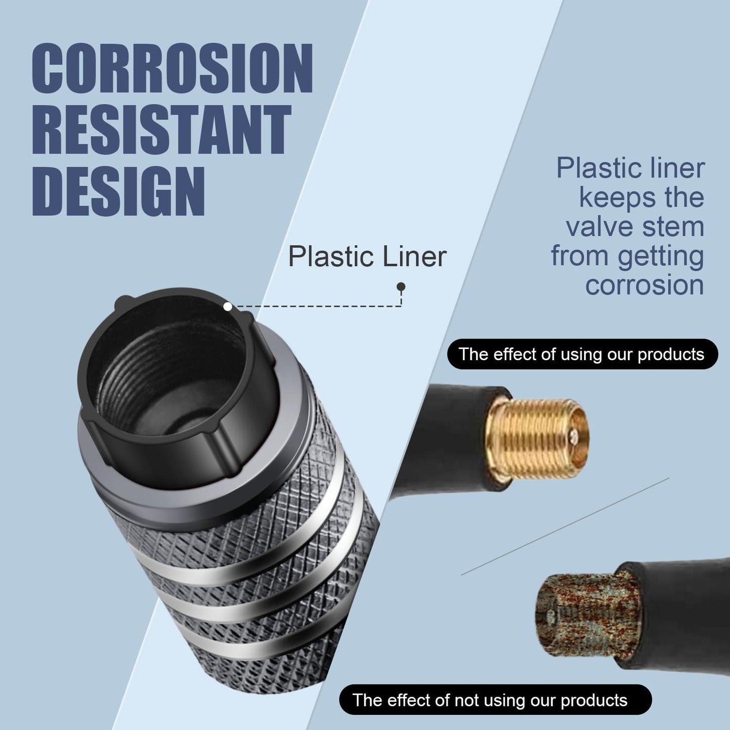 Tire Valve Stem Caps Cover - (12 Pack) Tire Air Caps Metal with Plastic Liner Corrosion Resistant Leak-Proof Dog Paw Print for Car Truck Motorcycle Bike Grey