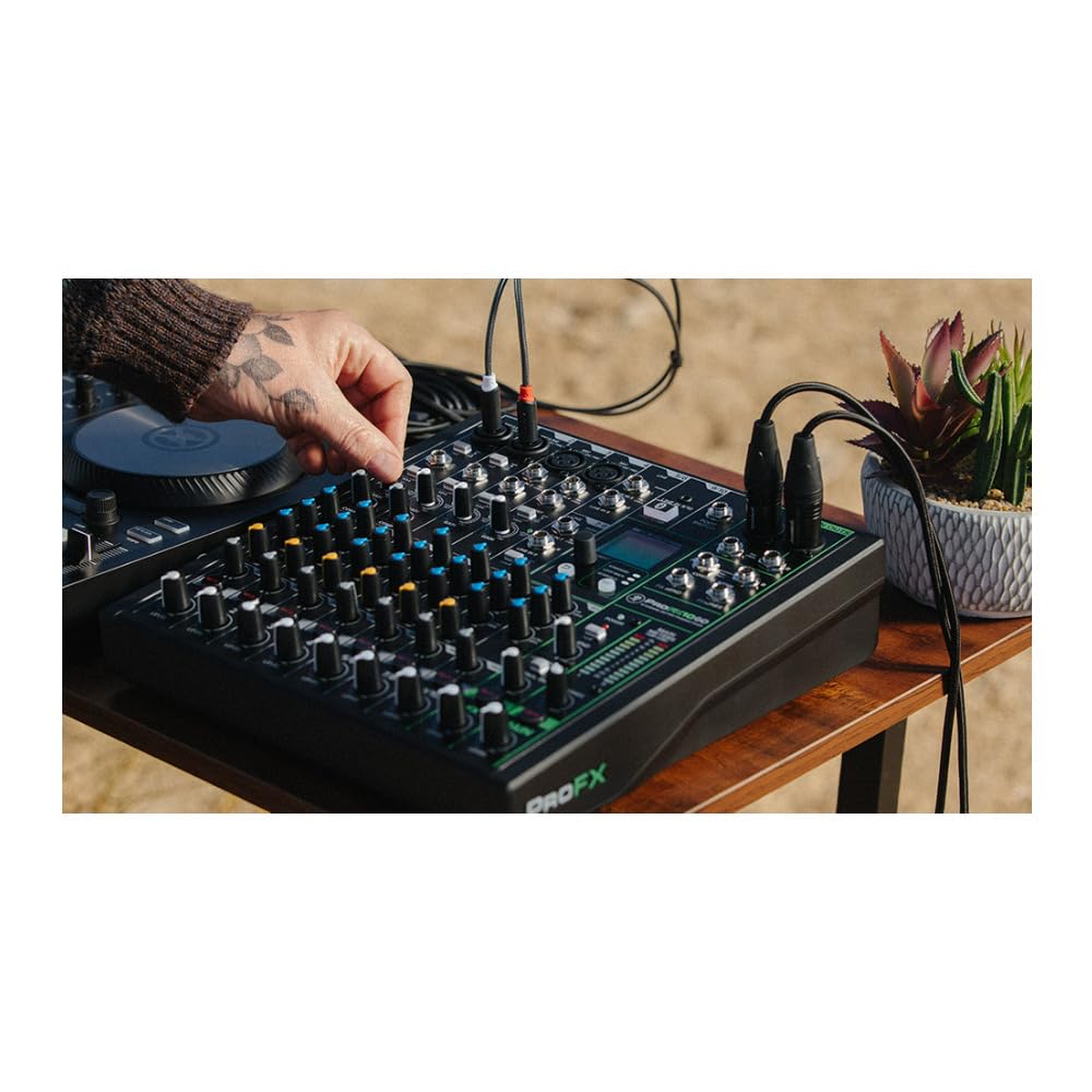Mackie ProFX10 Go Battery-powered 10-channel Mixer with USB and Enhanced Effects