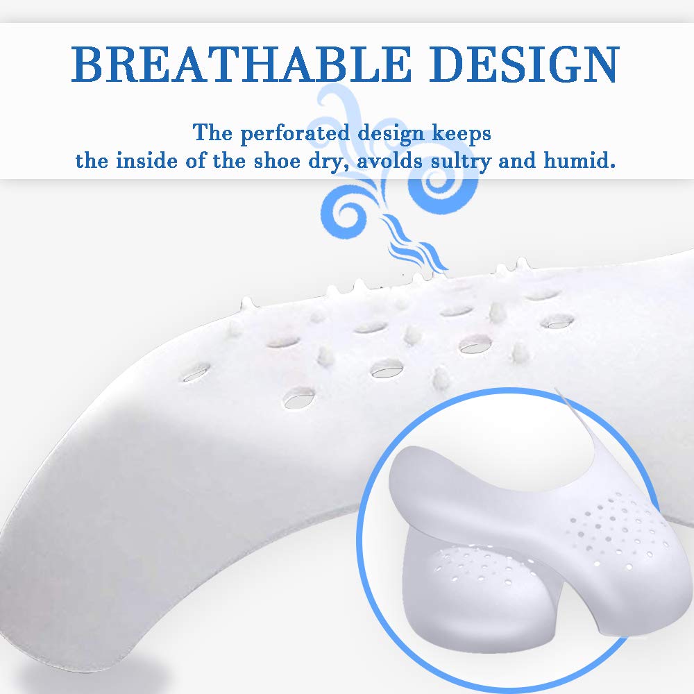 Madala 2 Pair Crease Protector for Air Force Shoes, Sneaker Shoes Protectors, Crease Guards Anti Crease Shoes Protector, Anti Wrinkle Shoes Crease Protector, No Crease Shoe Inserts for Men's 7.5-12