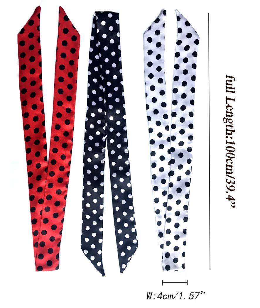 kcctoo 2/6/10Pack Scarf Bags for Women Handbag Scarfs Band Hair Neck Scarves Fashion Gifts