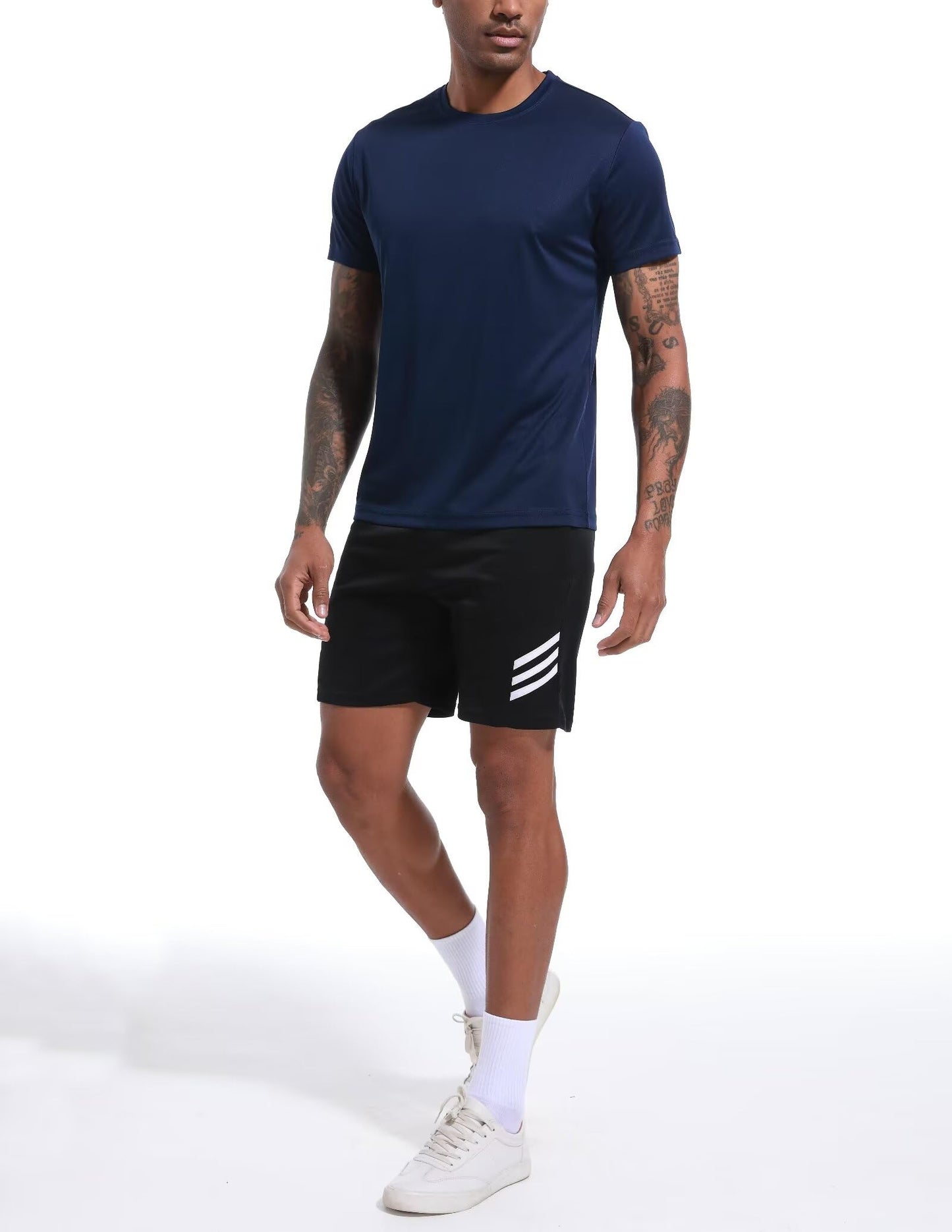 OYGSieg 6 Pack Workout Shirts for Men Short Sleeve Athletic Active Tops Quick Dry Crew Neck T Shirt for Running XL