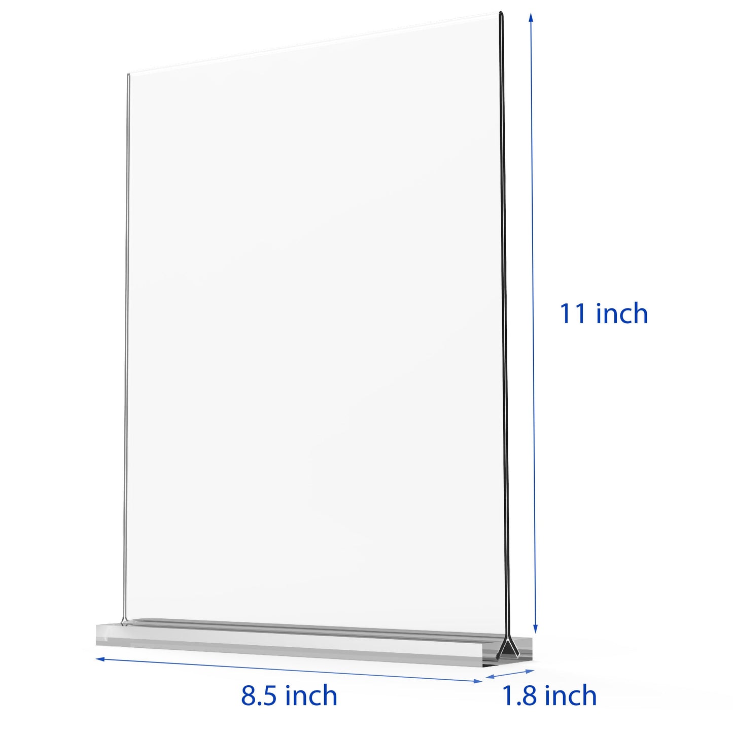 newnewshow 8.5x11 Acrylic Sign Holder 3 Pack Vertical Double-Sided Display (Optional 8.5x11 8.5x5.5 5x7 Horizontal and Vertical)