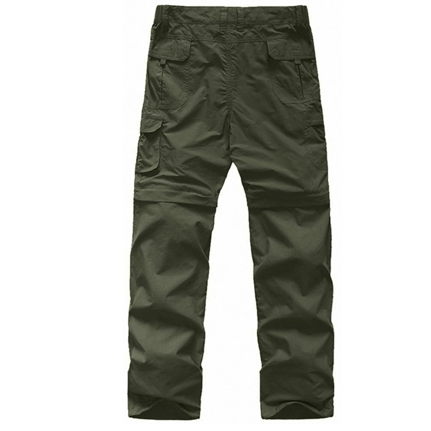 linlon Kids' Cargo Pants, Boy's Casual Outdoor Quick Dry Waterproof Hiking Climbing Convertible Trousers #9016-Army Green-XXS