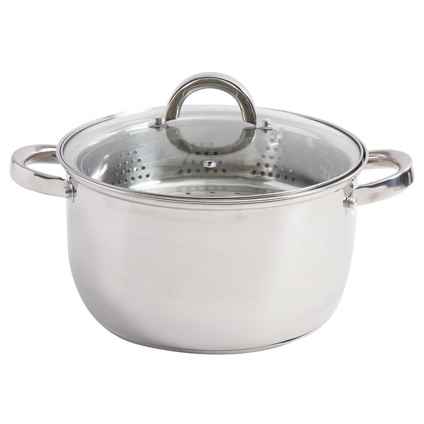 Oster Sangerfield 6 Qt Dutch Oven Casserole with Steamer Basket, Stainless Steel