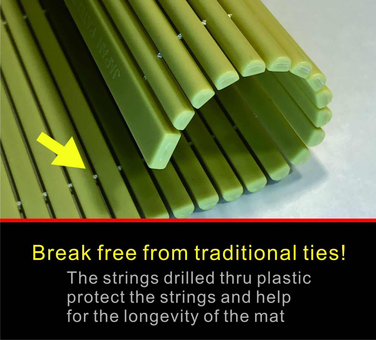 Professional Non-stick Sushi Mat Plastic Sushi Rolling Mat Sushi Mat Roller Makisu Sushi roller 10.5 in x 9.8 in