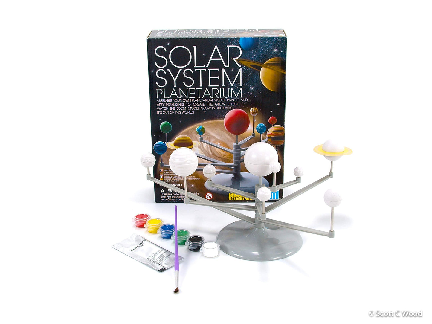 4M Solar System Planetarium - DIY Glow In The Dark Astronomy Planet Model Stem Toys Gift for Kids & Teens, Girls & Boys, Model:3427