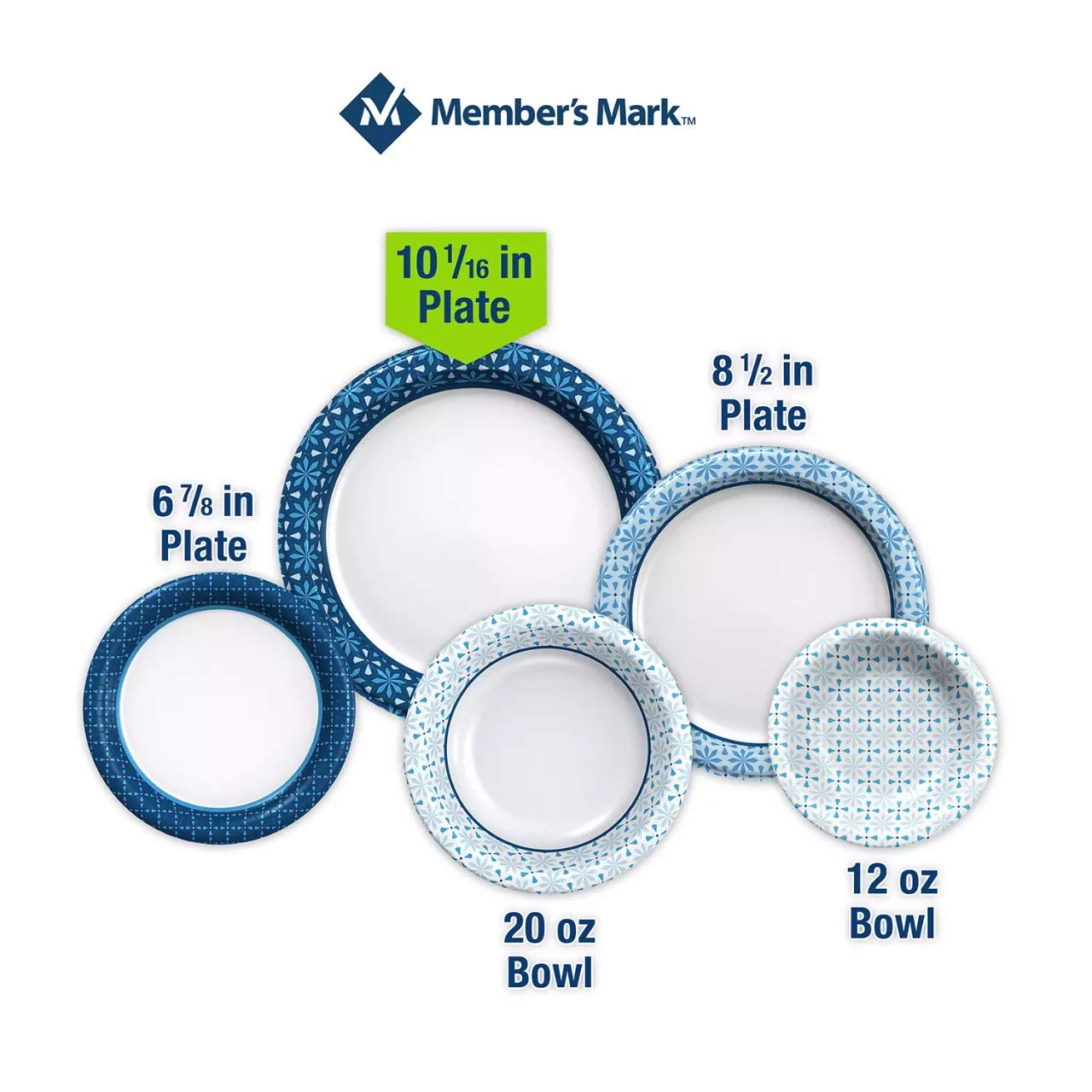 Member Mark Ultra Dinner Paper Plates (10", 204 ct.)