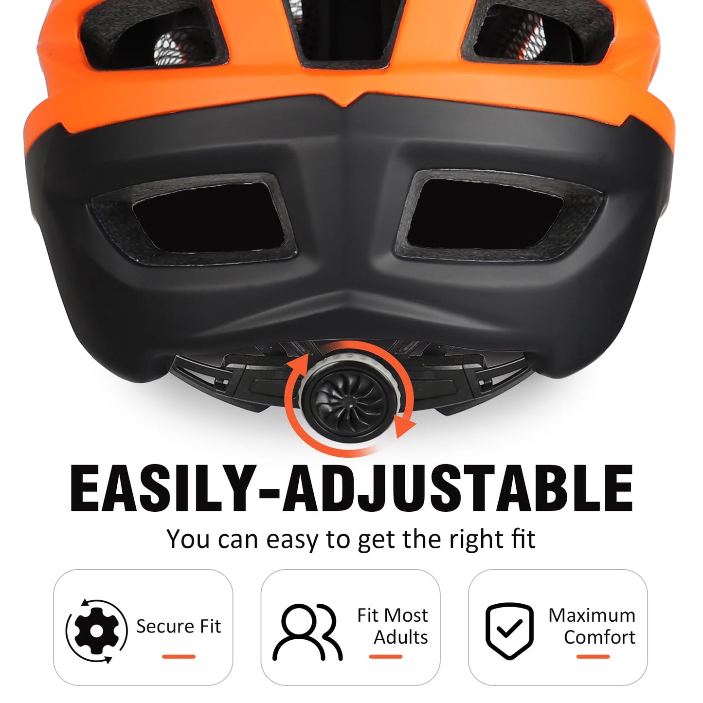 Bosoar Mountain Bike Helmet,Adult Cycling Helmet with Camera Mount and Detachable Visor for Men Women Youth,Suggested Fit 55-61 Cm