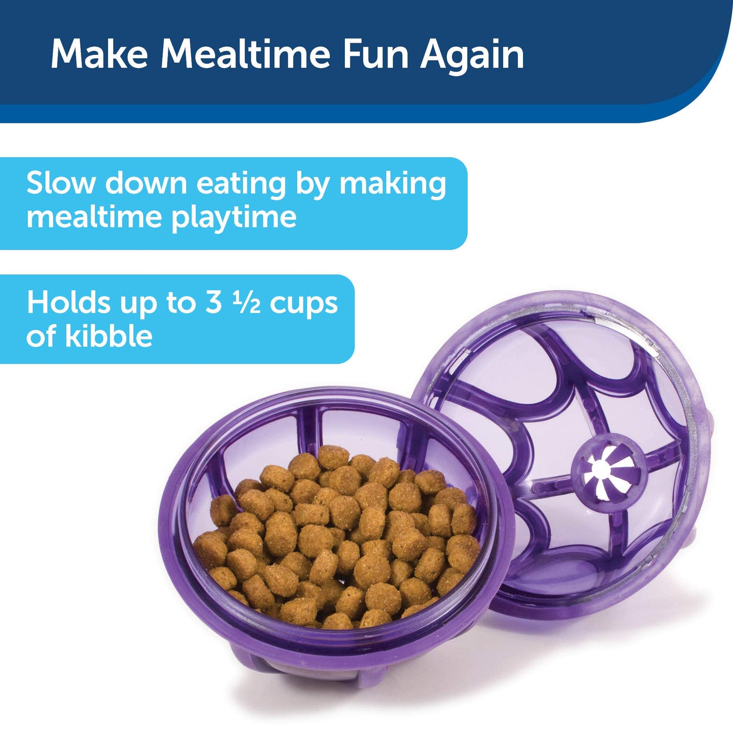 PetSafe Busy Buddy Kibble Nibble - Dog Toy - Treat and Food Dispenser - Slow Feeder - Medium/Large