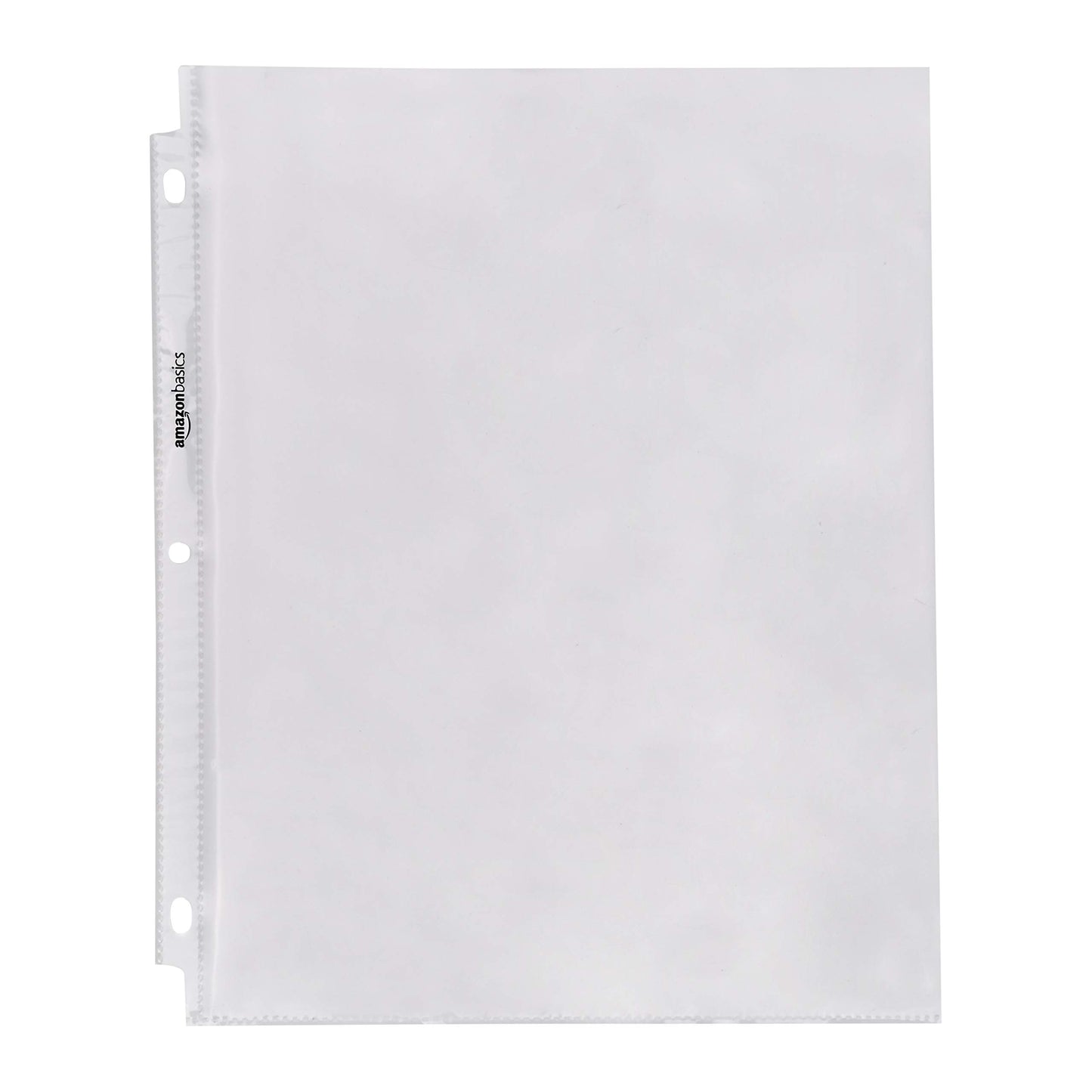 Amazon Basics Sheet Protectors for 3 Ring Binder, Heavyweight, Polypropylene, 8.5 x 11 Inch, 100-Pack, Clear