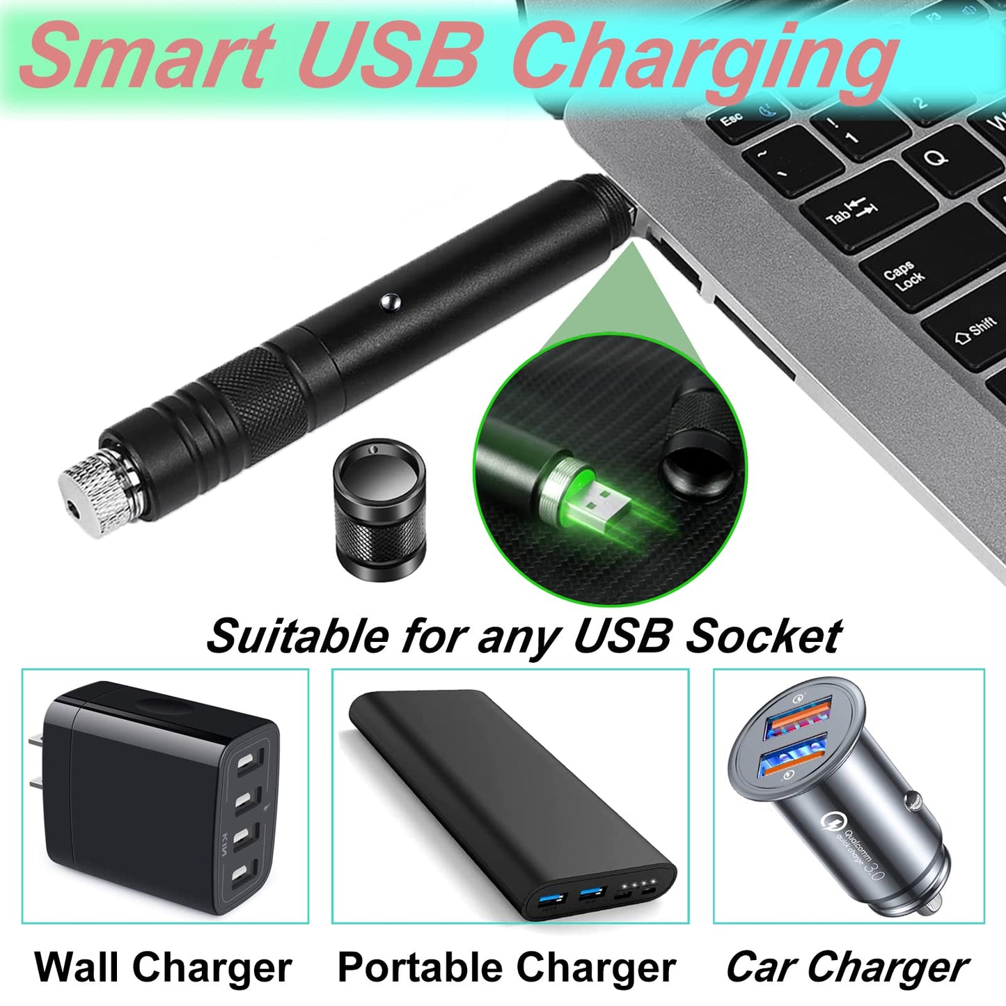 MEUSNO Red Laser Pointer Cat Toy, Red High Power Laser Pointer Long Range Strong Laser Light Pointer for Cats Dogs Toy Rechargeable Pointer Laser for Presentations Teaching Outdoor Cat Laser Toy