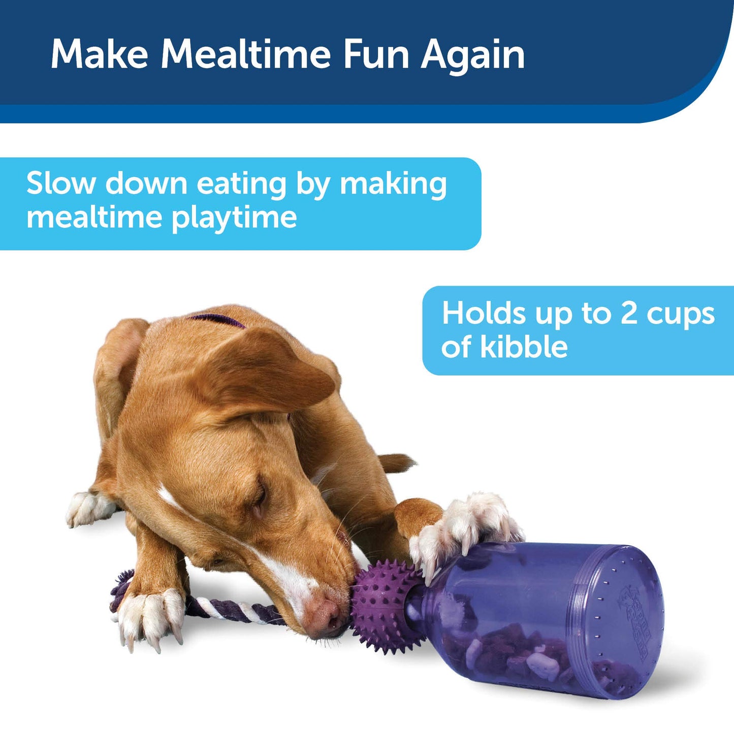 PetSafe Busy Buddy Tug-A-Jug Dog Toy – Slow Feeder and Trainer – Small