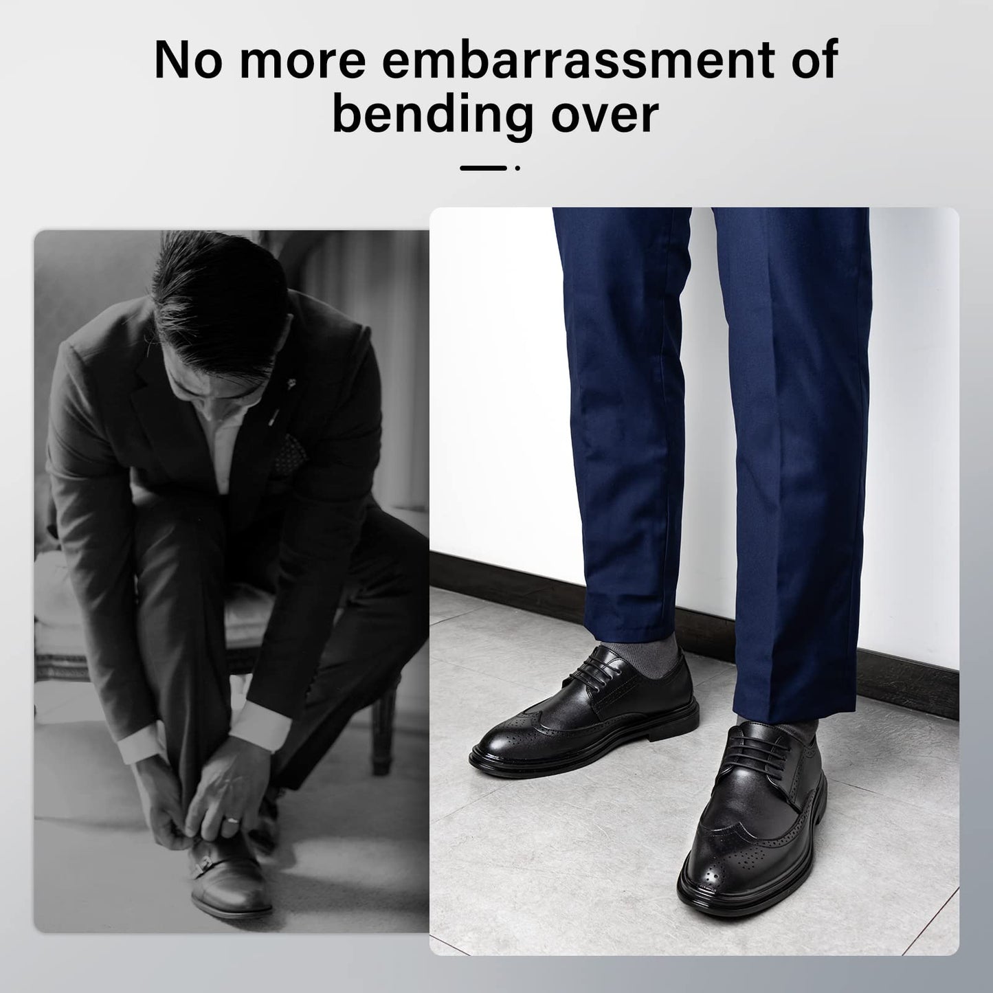 INMAKER No Tie Dress Shoe Laces for Men, Waxed Thin Oxford Round Shoelaces