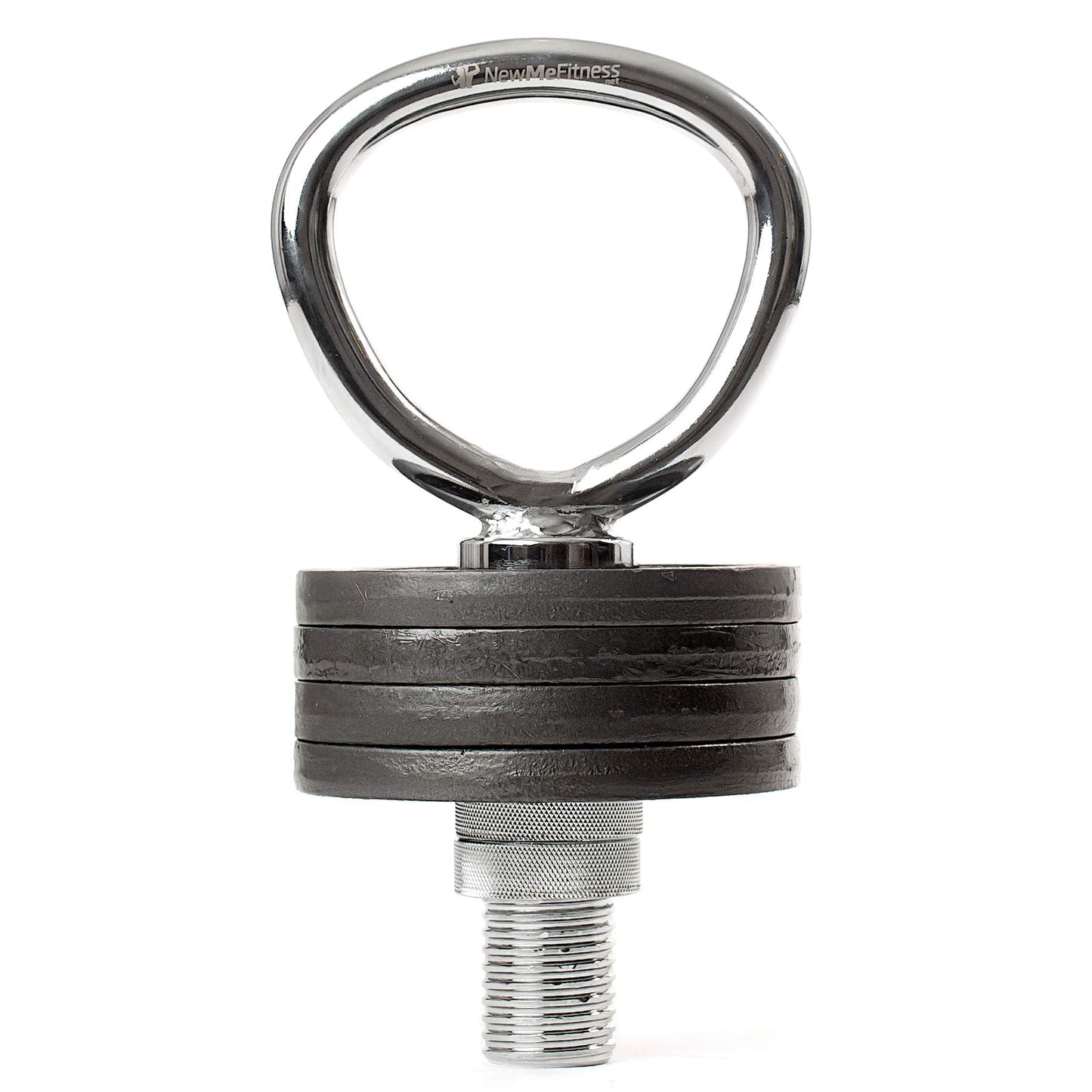 NewMe Fitness Adjustable Kettlebell Handle for Strength Training Kettlebell Set for Weight Plates, Home or Gym Workout, 2" Ergonomic Design for a Comfortable, Non-Slip Grip