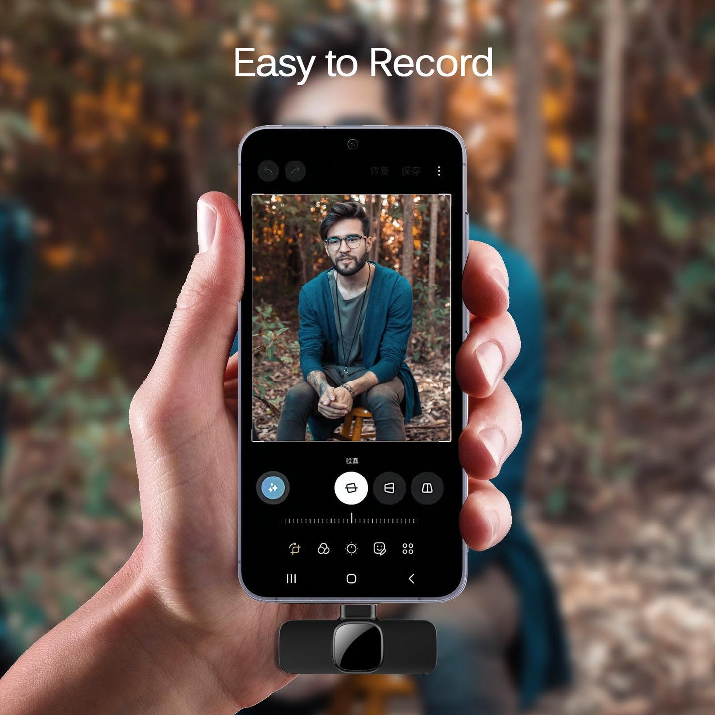 Professional Wireless Lavalier Lapel Microphone for iPhone, iPad, mini Video Recording Mic forInterview Video Podcast Vlog YouTube&Livestream, Noise Reduction, Plug &Play