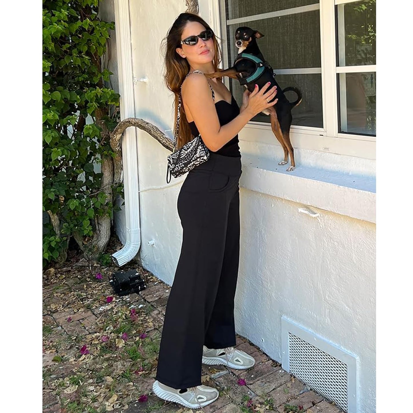 NEW YOUNG 3 Pack Women's Wide Leg Pants with Pockets High Waist Loose Sweatpants Casual Lounge Yoga Workout Palazzo