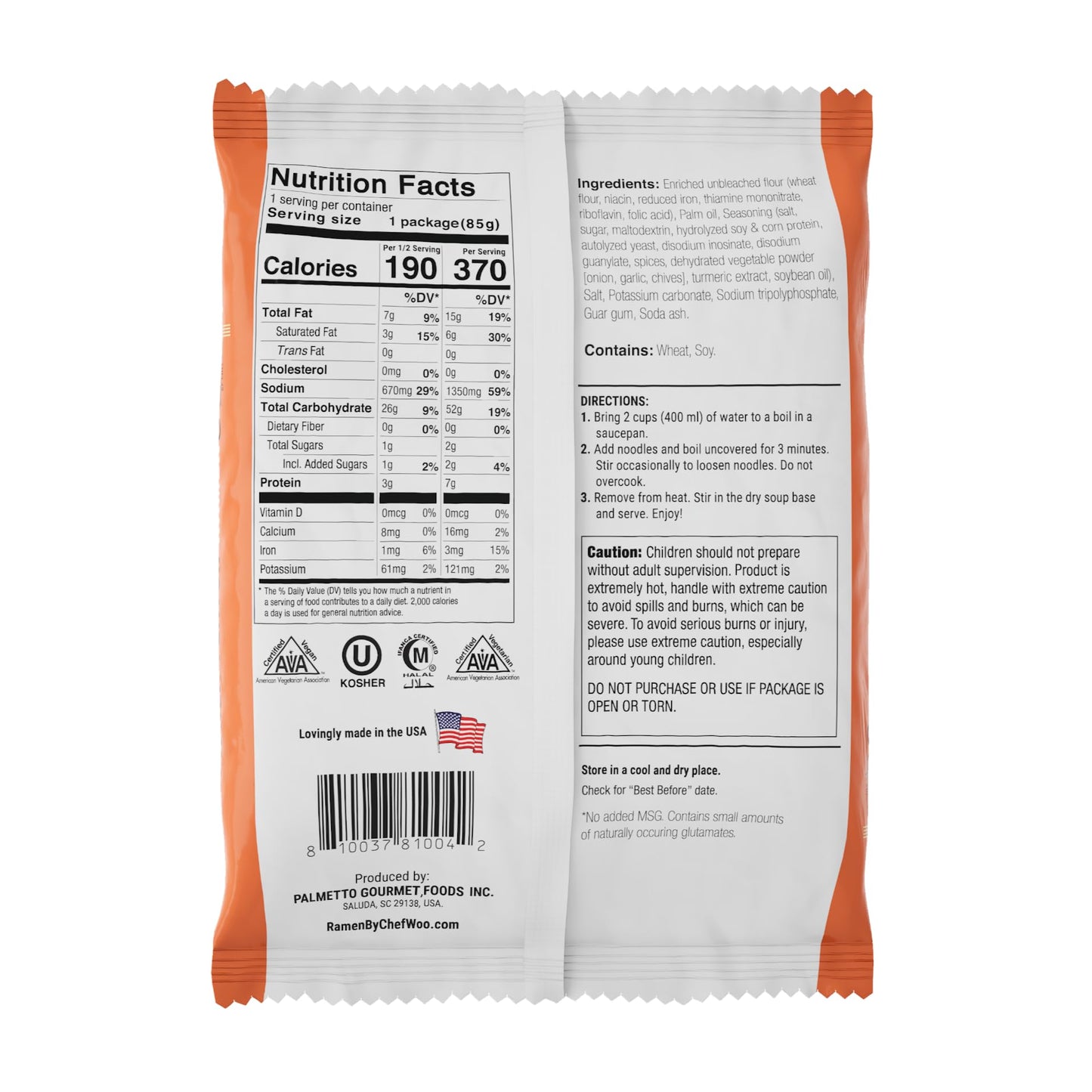 RAMEN EXPRESS Chicken Flavor Ramen Noodle Packs, 3 Oz Each (Pack Of 24) | Animal-free Ramen Noodles | All Plant-based | Made in U.S. with finest American flour