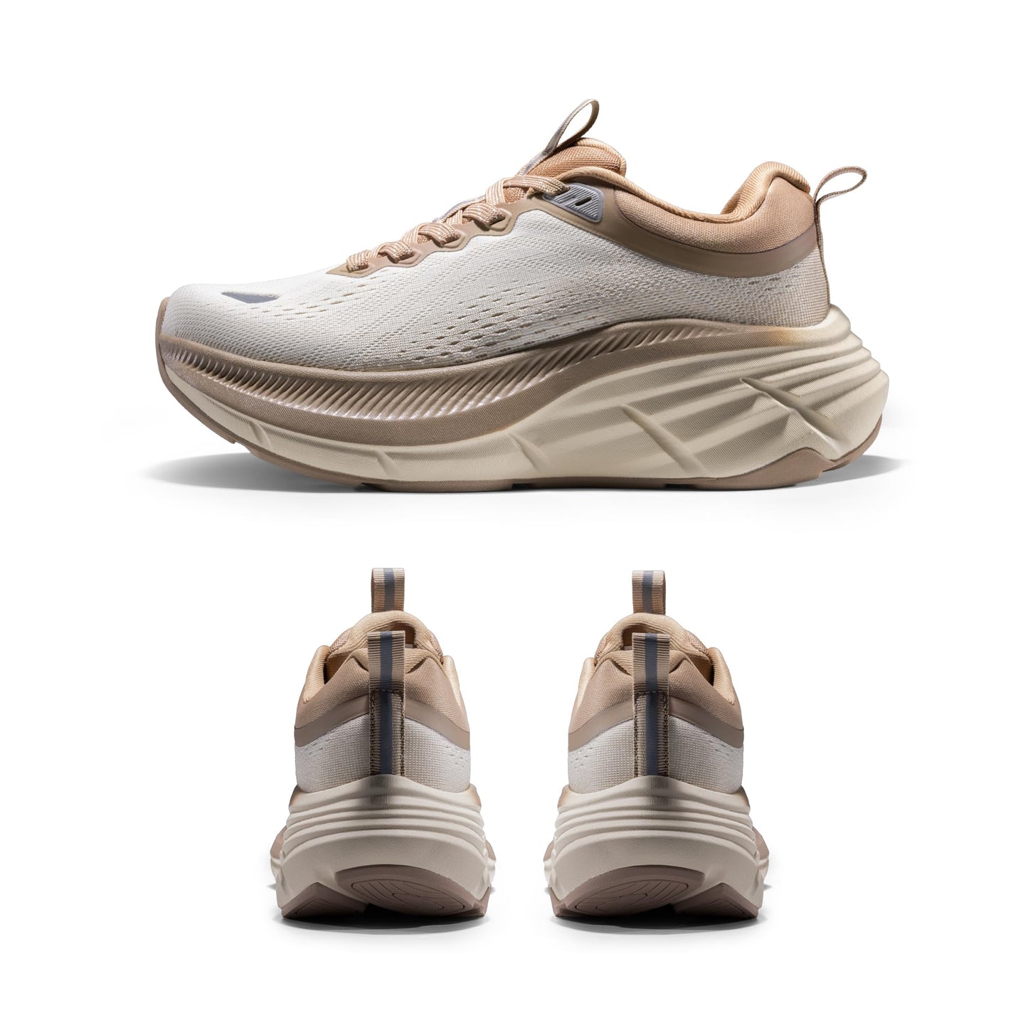 NORTIV 8 Women's Walking Shoes Cushion Comfortable ActiveBreeze Running Tennis Shoes Non-Slip Workout Gym Sports Athletic Breathable Fashion Sneakers,Size 8.5,Beige/Khaki,SNWS248W