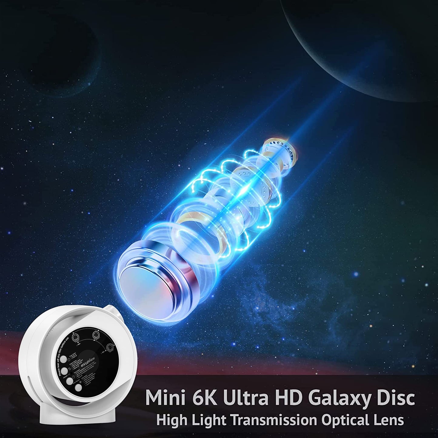 LaView Home Planetarium Star Projector, Ultra Clear Galaxy Projector with 130 ft² Projection Area, Auto-Off Timer, Remote Control, Night Light for Room Decor, 6K Discs, for Kids/Adult Gifts