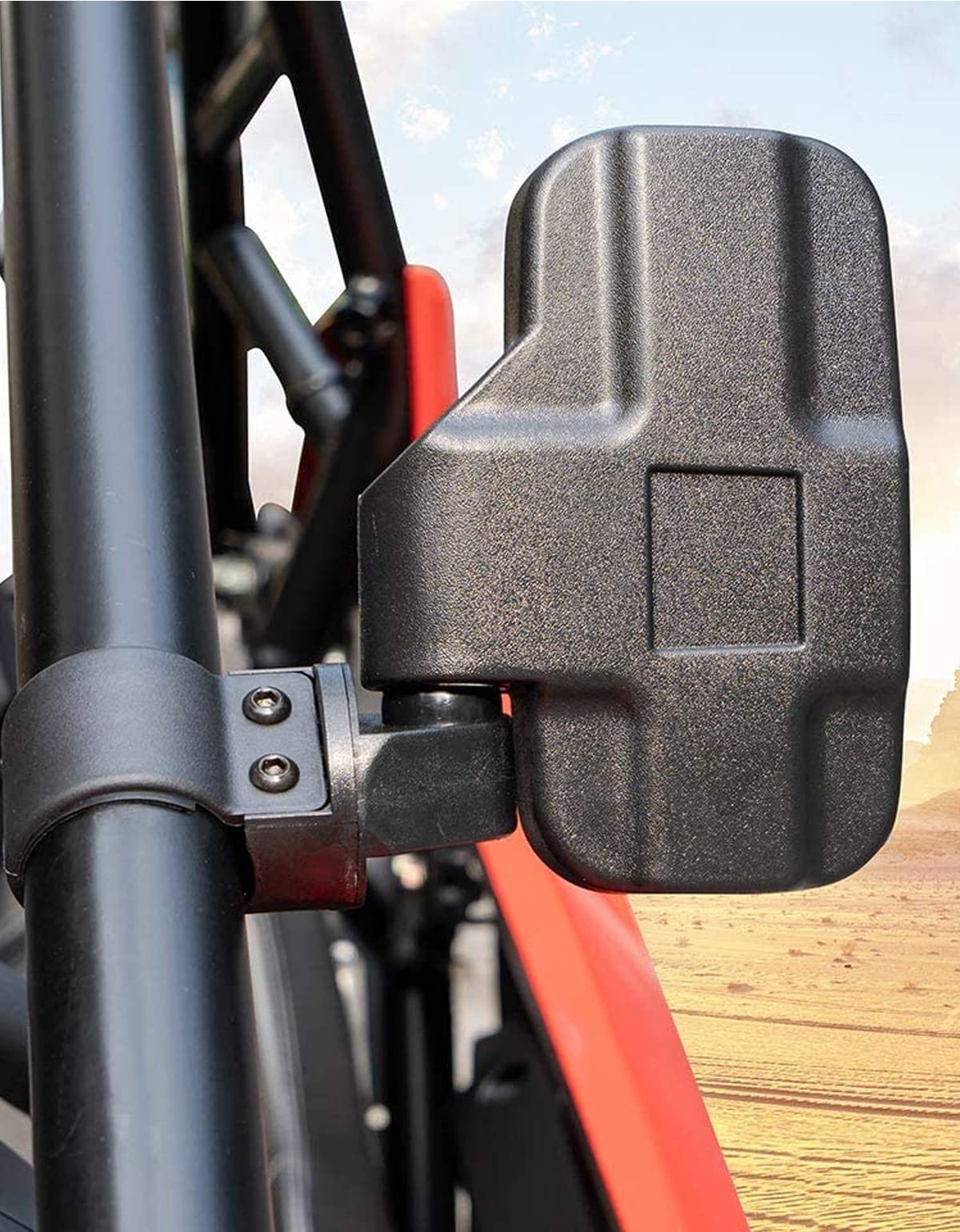 KEMIMOTO UTV Mirrors UTV Side Mirrors Fits 1.6 inch to 2 inch Roll Cage Compatible with Polaris RZR 900 1000 Can Am Kawasaki Mule Rhino YXZ Zforce Pioneer 1000/700, Shatter Proof Tempered Glass