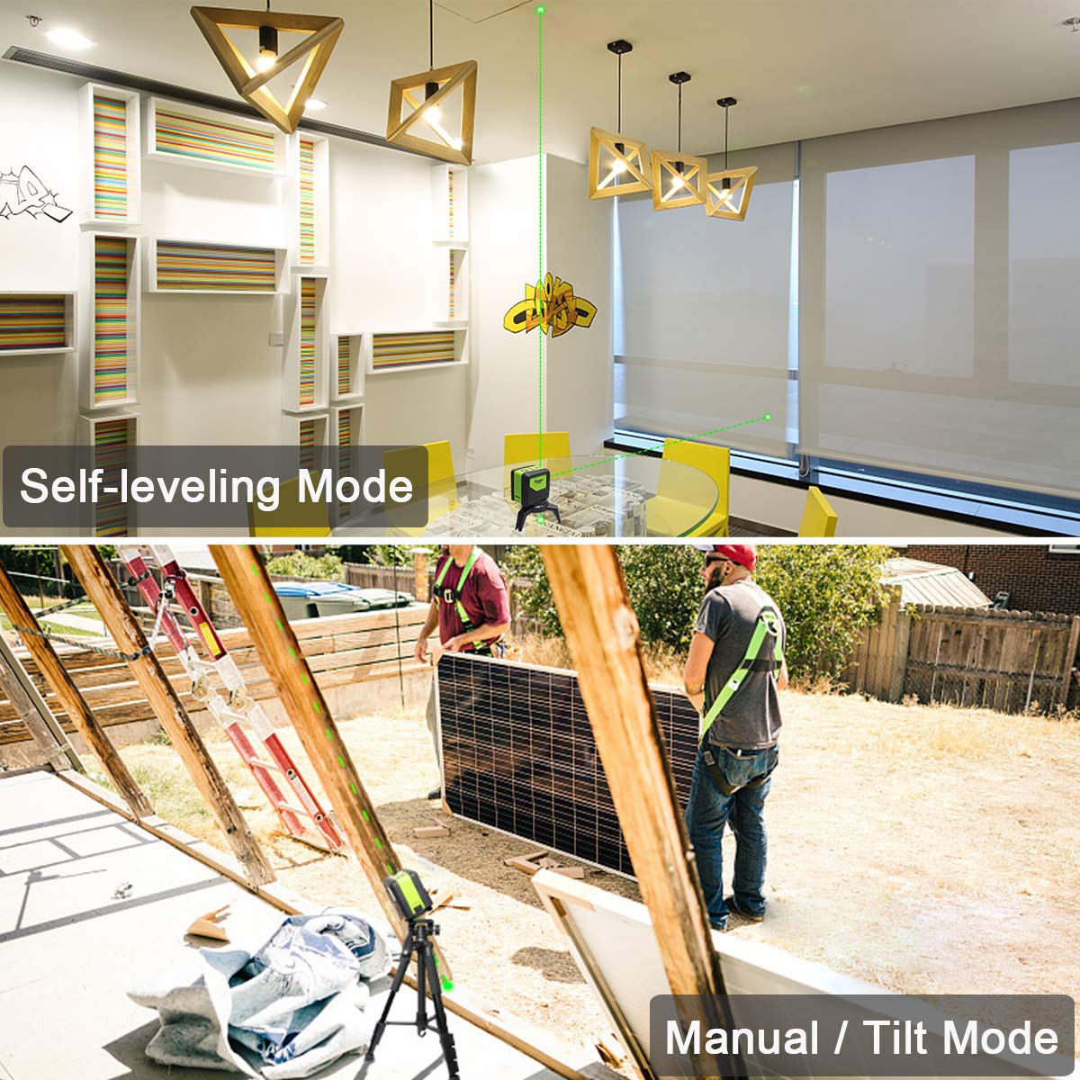 3 - Plumb Dot Laser Leveler Tool (No Laser Line), Huepar 3 Spots Laser Self-Leveling Green Plumb Bob for Soldering and Points Reference Positioning, 197Ft Working Range, Battery Included - 9300G