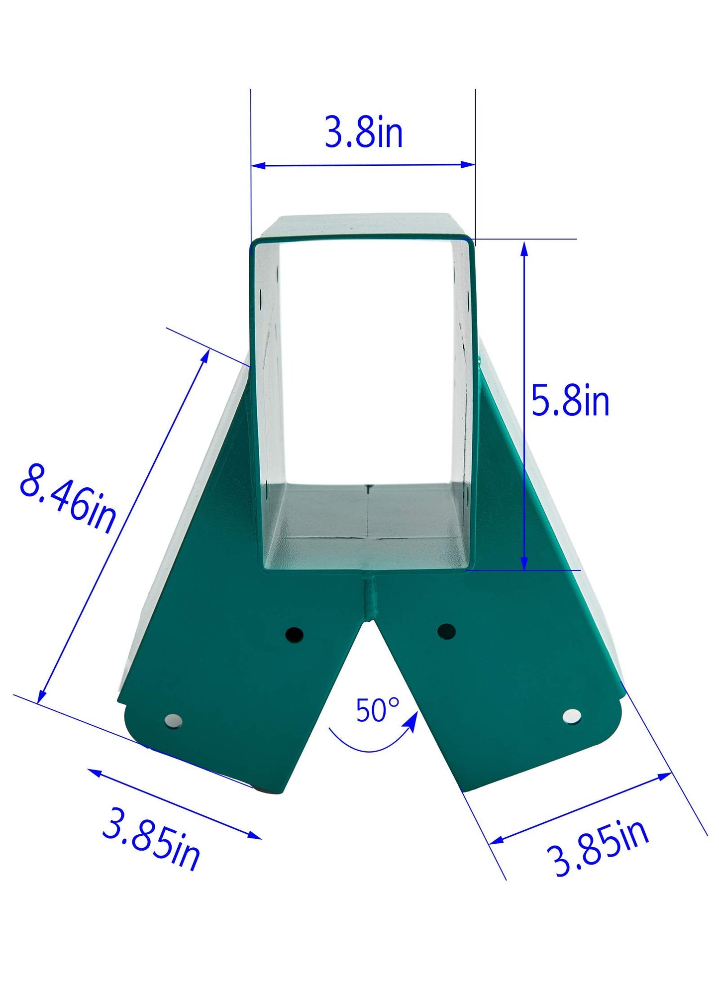 HANDYGO Swing Set Brackets - Heavy Duty Steel Kit, 2 DIY Wooden Swing Hardware Bracket, Playground Equipment Parts, with Mounting Accessories, for Outdoor Play, Green