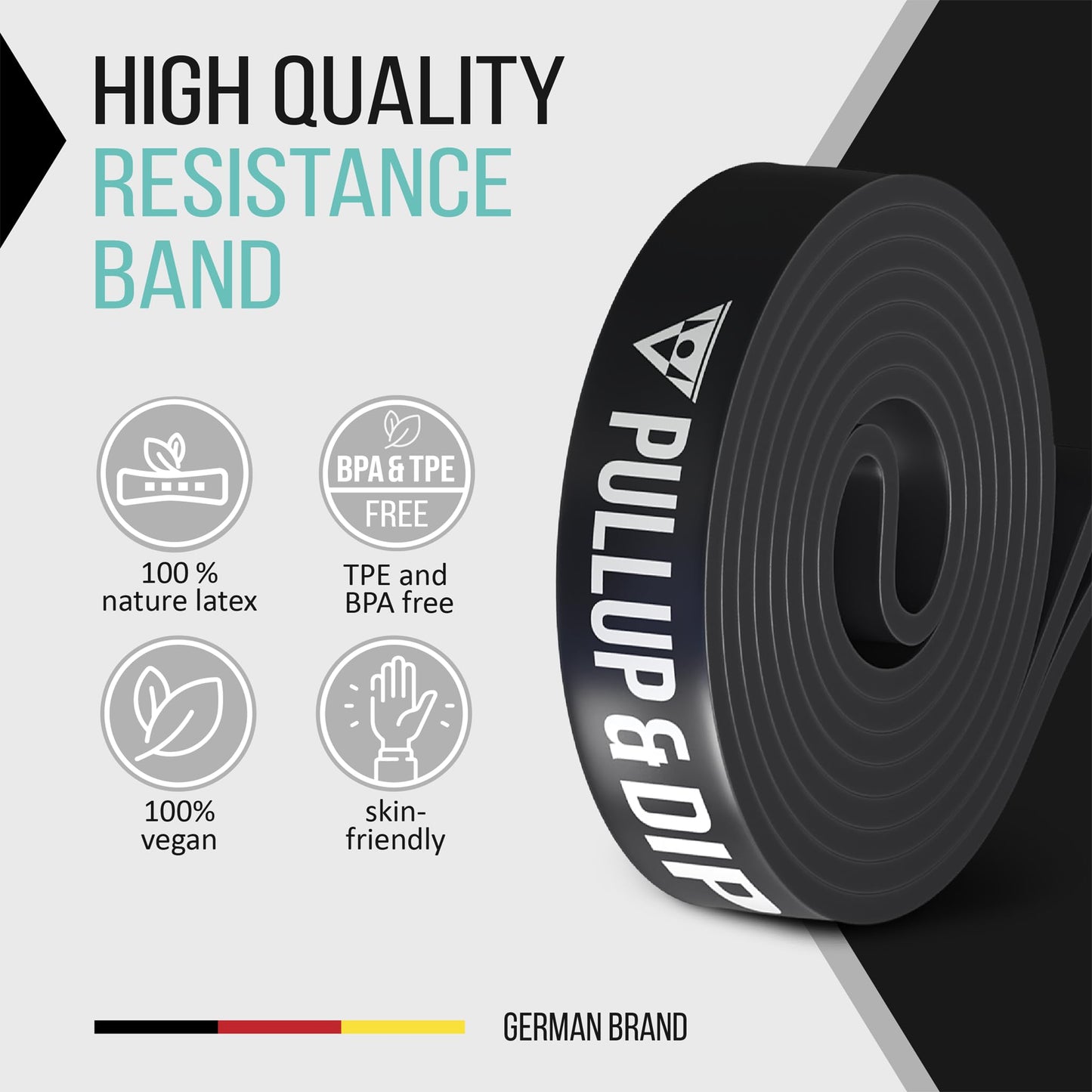 PULLUP & DIP Pull Up Assistance Bands Resistance Bands for Pull Up Assist, Resistance Band, Heavy Duty Resistance Bands, Inlcudes Exercise Ebook with 35 Exercises in Pull up Bands Assistance Bands