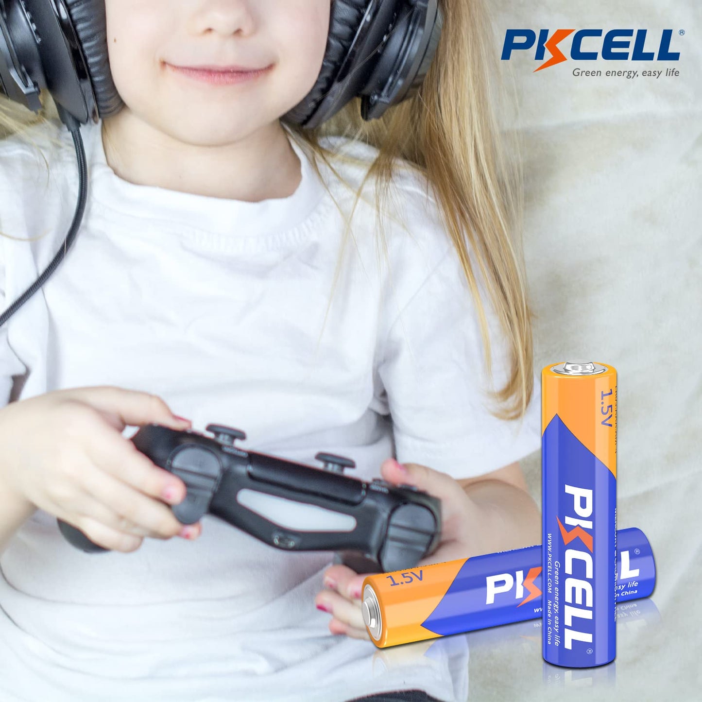 PKCELL AA AAA Batteries Combo Pack 24 Count - 12 Double AA Batteries and 12 Triple AAA Batteries, 1.5V High-Performance Alkaline Batteries Value Pack, 10-Year Shelf Life