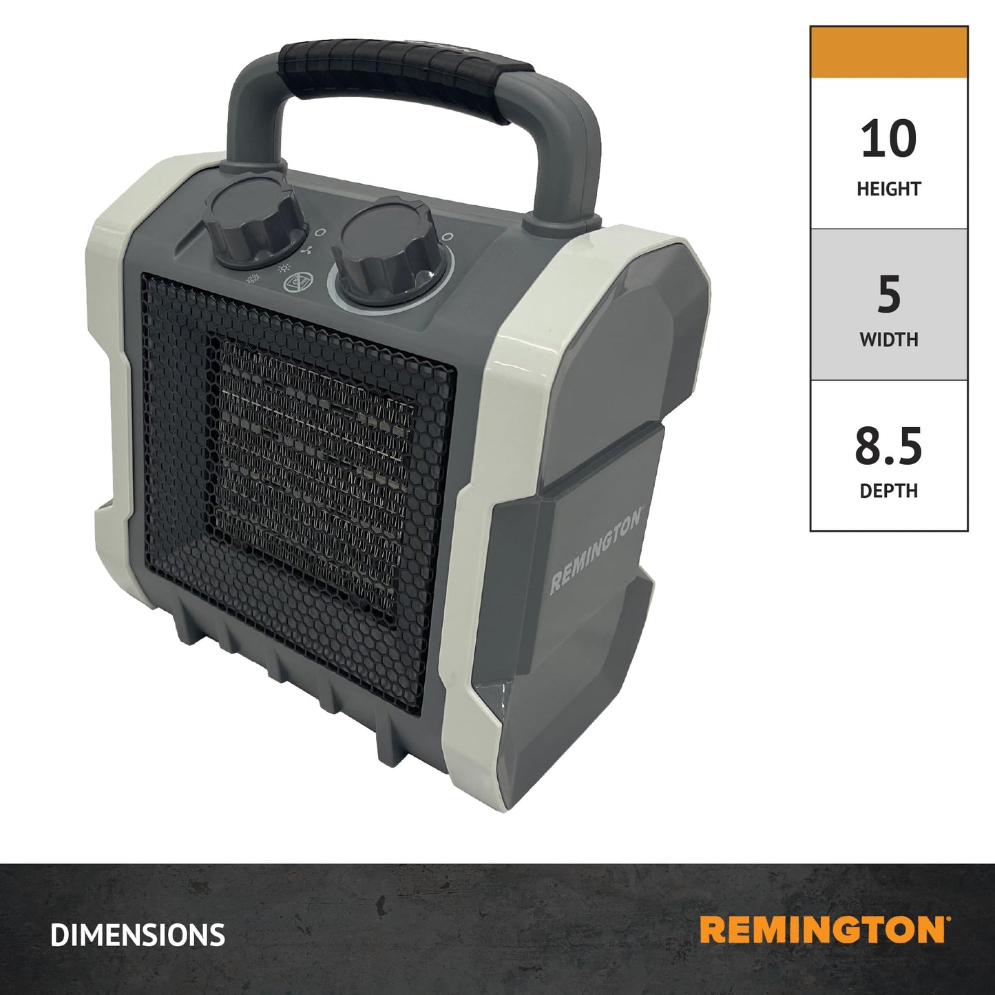 Remington 1500W Heavy-Duty Electric Heater Portable Electric Heater for Garage, Workshop, or Jobsite (REM-222A-120)